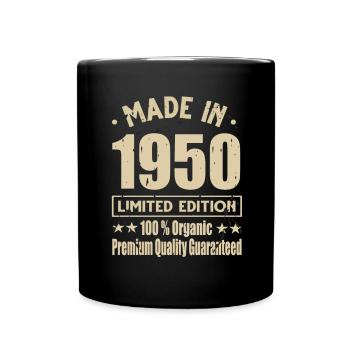 Fabriqué en 1950 Vintage Retro Limited Edition - Mug uni - noir - Devant