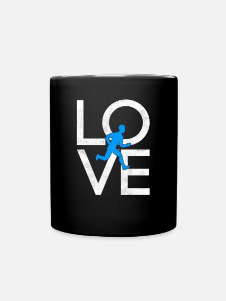 Joggen - Tasse einfarbig - Schwarz