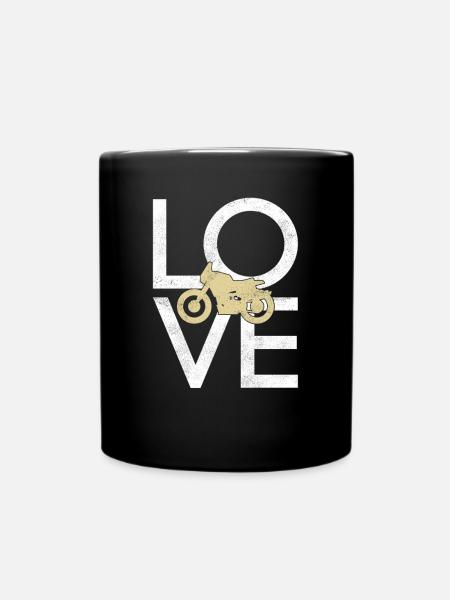 Motorrad - Tasse einfarbig - Schwarz