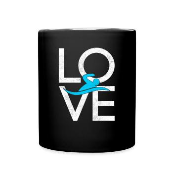 Nager - Mug uni - noir - Devant