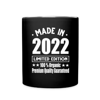 Made in 2022 Vintage Retro Limited Edition - Tasse einfarbig - Schwarz - Vorne