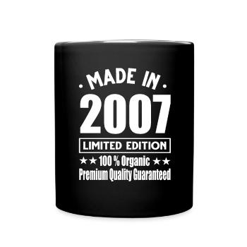 Fabriqué en 2007 Vintage Retro Limited Edition - Mug uni - noir - Devant