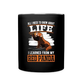 Red Panda Gift Cat Bear Red Panda - Full Colour Mug - black - Front