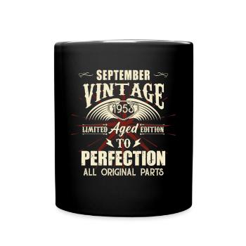 Retro Legenden Geburtstag Geschenk September 1953 - Tasse einfarbig - Schwarz - Vorne