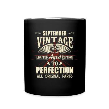 Retro Legenden Geburtstag Geschenk September 1959 - Tasse einfarbig - Schwarz - Vorne