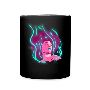 Afro Girl Black Story Melanin Black St - Full Colour Mug - black - Front