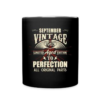 Retro Legends Birthday Gift September 1965 - Full Colour Mug - black - Front