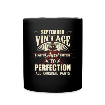 Retro Legends Birthday Gift September 1975 - Full Colour Mug - black - Front