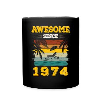 Génial depuis 1974 Vintage Cadeau d’anniversaire - Mug uni - noir - Devant
