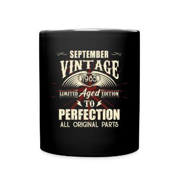 Retro Legends Birthday Gift September 1985 - Full Colour Mug - black - Front