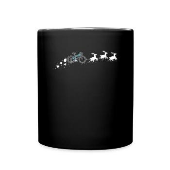 Speedbike Santa Christmas Sleigh - Drôle - Mug uni - noir - Devant