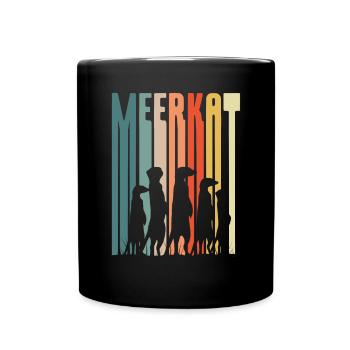 Suricates colorés - Mug uni - noir - Devant