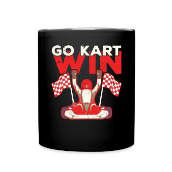 My Go Kart Goes Faster Than Your Car - Full Colour Mug - black - Front