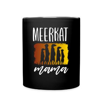 Maman suricate - Mug uni - noir - Devant