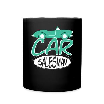 Cardealologist Car Salesman Pun - Full Colour Mug - black - Front
