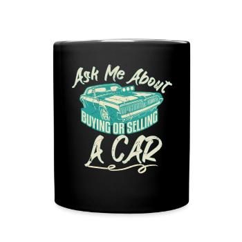 Im A Dealer Car Vintage Distressed - Full Colour Mug - black - Front