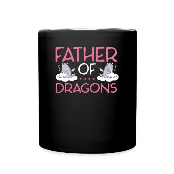 Father of Dragons - Full Colour Mug - black - Front