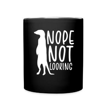 Les suricates ne regardent pas - Mug uni - noir - Devant