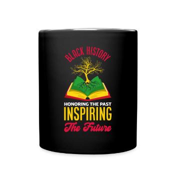 Melanin African American African American Woman - Full Colour Mug - black - Front