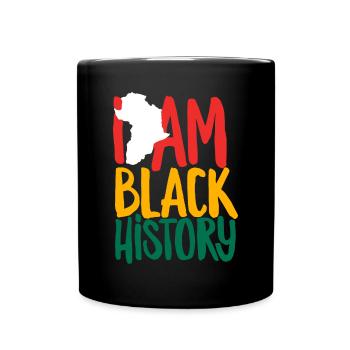 Melanin African American African American Woman - Full Colour Mug - black - Front