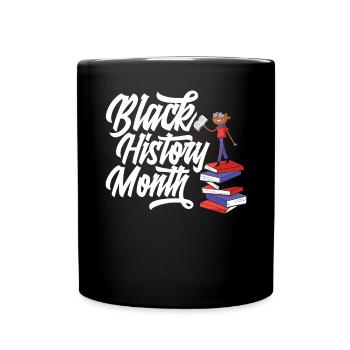 Melanin African American African American Woman - Full Colour Mug - black - Front