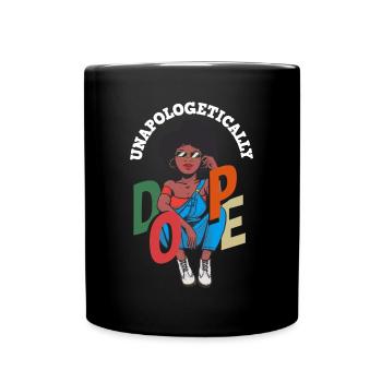 Melanin African American African American Woman - Full Colour Mug - black - Front