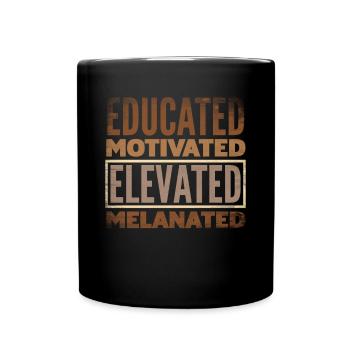 Melanin African American African American Woman - Full Colour Mug - black - Front