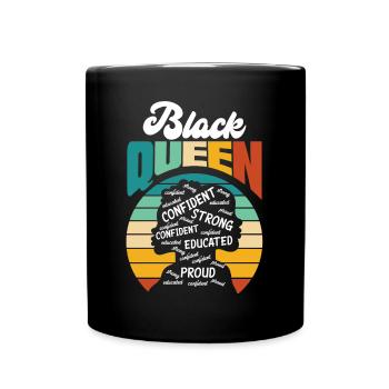 Melanin African American African American Woman - Full Colour Mug - black - Front