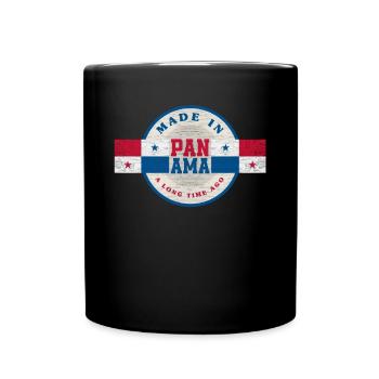 Lustiges Panama Panamaer Panamaerin Geschenk - Tasse einfarbig - Schwarz - Vorne