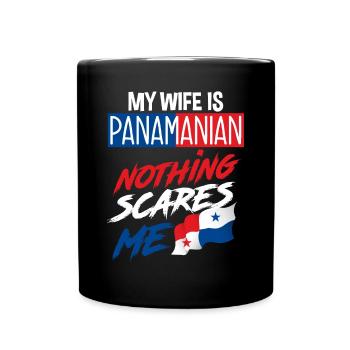 Lustiges Panama Panamaer Panamaerin Geschenk - Tasse einfarbig - Schwarz - Vorne