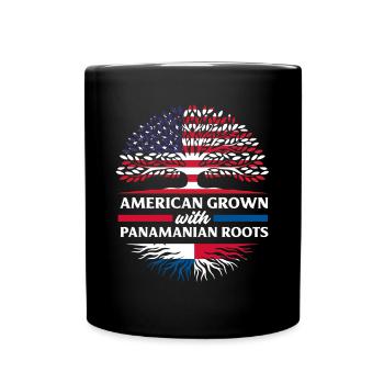 Lustiges Panama Panamaer Panamaerin Geschenk - Tasse einfarbig - Schwarz - Vorne