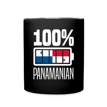 Lustiges Panama Panamaer Panamaerin Geschenk - Tasse einfarbig - Schwarz - Vorne