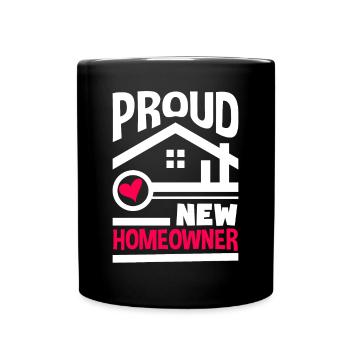 Homeowner Home Purchase Gift - Full Colour Mug - black - Front