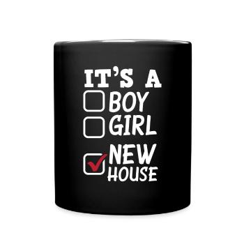 Homeowner Home Purchase Gift - Full Colour Mug - black - Front