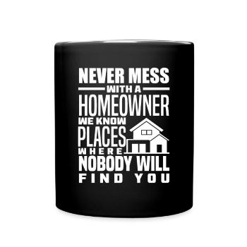 Homeowner Home Purchase Gift - Full Colour Mug - black - Front