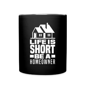 Homeowner Home Purchase Gift - Full Colour Mug - black - Front