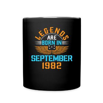 Septembre 1982 - cadeau du 40e anniversaire. Génial. - Mug uni - noir - Devant