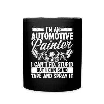 Dessinateur Technicien carrosserie Véhicule Peintre automobile - Mug uni - noir - Devant