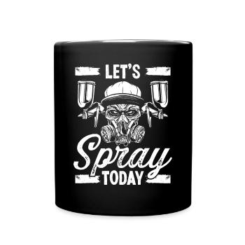 Technicien de carrosserie Spray Car Painter Véhicule - Mug uni - noir - Devant