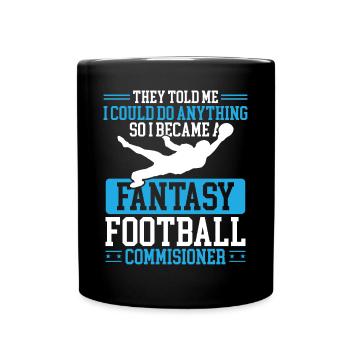 Fantasy Football Commissioner Championship Team - Tasse einfarbig - Schwarz - Vorne