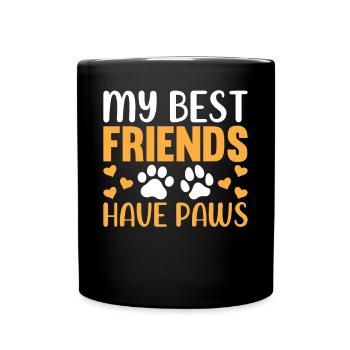 Propriétaires de chiens et de chats - Mes meilleurs amis h - Mug uni - noir - Devant
