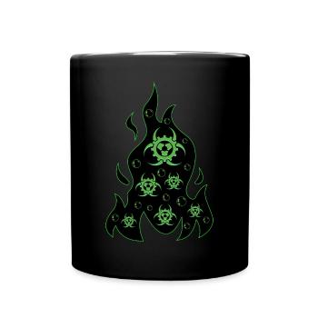 Biopunk Flame Biopunk Aesthetics - Full Colour Mug - black - Front