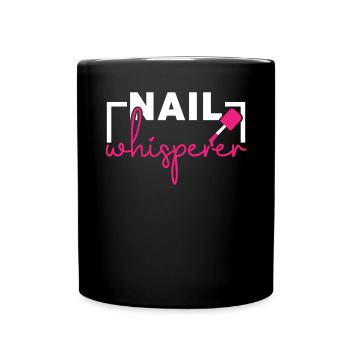 Nail Whisperer Nail Boss Job Manicurist Nail Tech - Full Colour Mug - black - Front