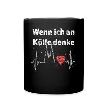 Köln Kölner Dom Kölnerin Cologne Kölle Kölsch - Tasse einfarbig - Schwarz - Vorne