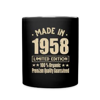 Fabriqué en 1958 Vintage Retro Limited Edition - Mug uni - noir - Devant