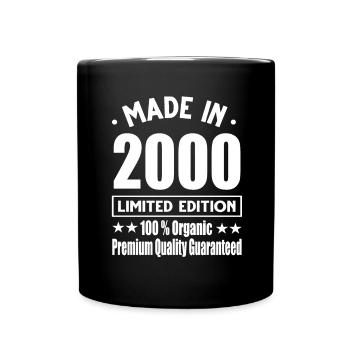 Fabriqué en 2000 Vintage Retro Limited Edition - Mug uni - noir - Devant