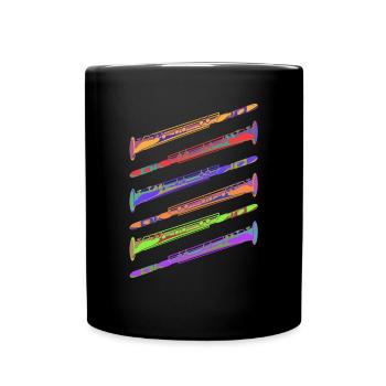 Drôle de clarinette Clarinette Cadeau - Mug uni - noir - Devant
