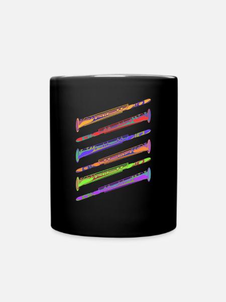 Lustiges Klarinette Klarinettist Geschenk - Tasse einfarbig - Schwarz