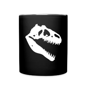 Head of Tyrannosaurus Rex - Full Colour Mug - black - Front