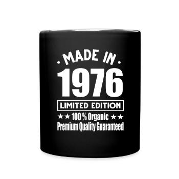 Made in 1976 Vintage Retro Limited Edition - Full Colour Mug - black - Front